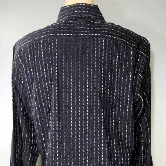 Pronto Uomo Back w/ Dot Lines Dress Shirt Size Large - Picture 3 of 5